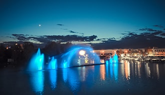 Largest Fountain in Europe Multimedia Fountain Roshen, Vinnytsia, Ukraine