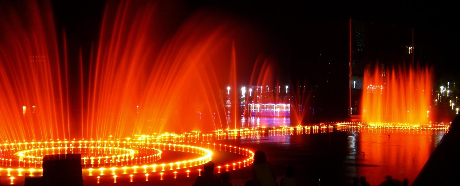 High One Multimedia Fountain Kangwon Korea 하이원스키장