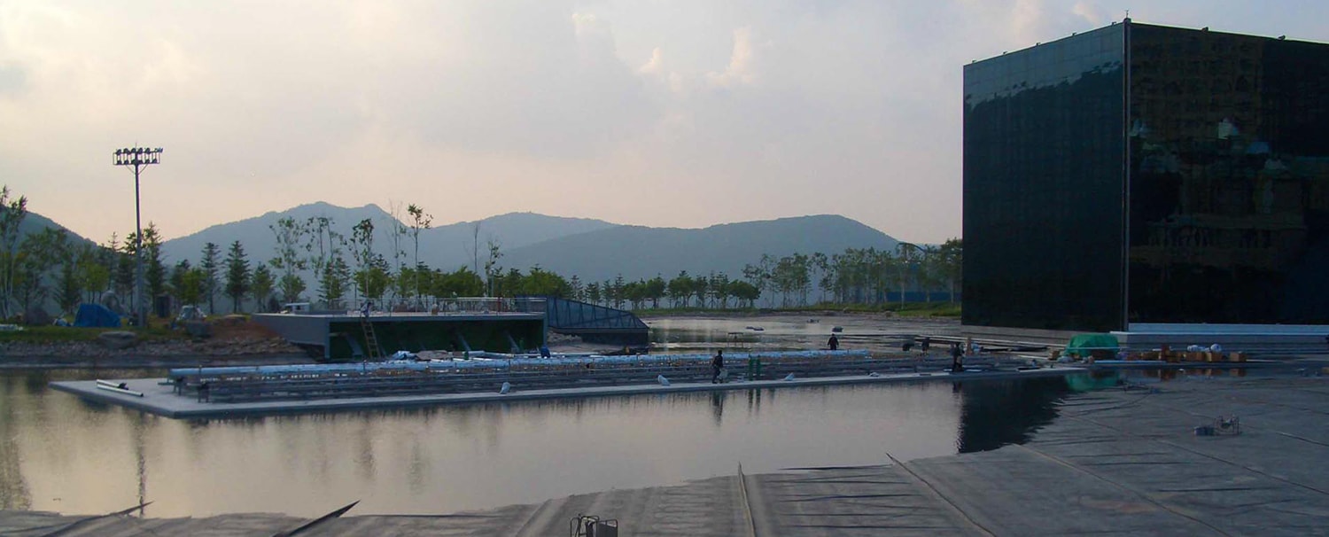 Dancing Musical Fountain Show in Kangwon Land, Korea / 음악 분수 쇼 K 중앙 땅을 수상, 한국