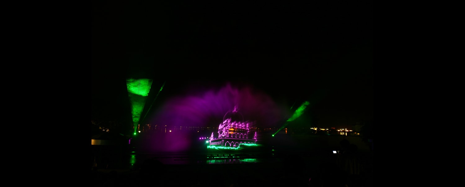 Dancing Fountain Show Lumbini Park, Hyderabad, India / லும்பினி பூங்கா, హైదరాబాద్, ভাৰত