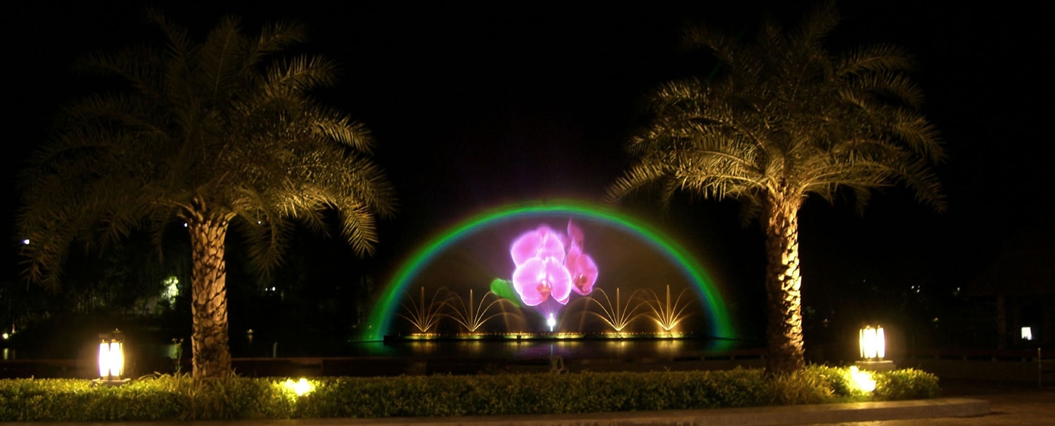 Dancing Fountain in Night Safari Park, Chiang Mai, Thailand / เชียงใหม่ไนท์ซาฟารีน้ำพุเต้น 