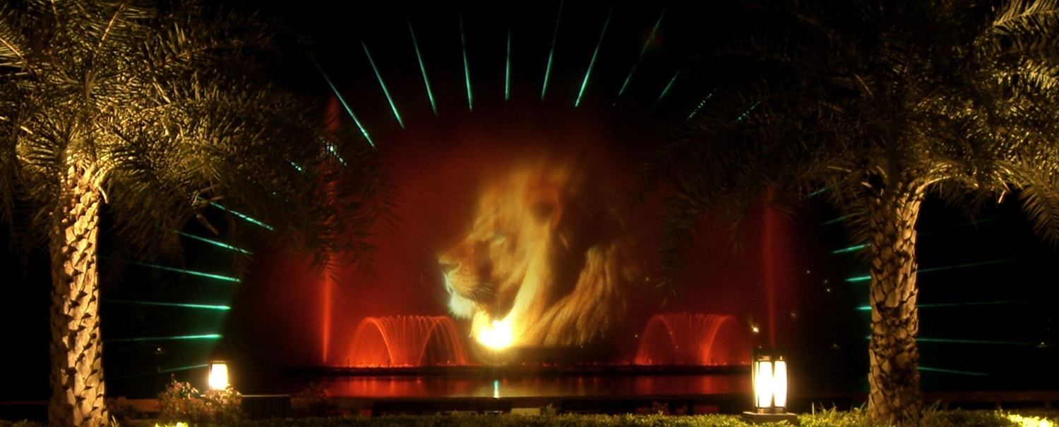 Dancing Fountain in Night Safari Park, Chiang Mai, Thailand / เชียงใหม่ไนท์ซาฟารีน้ำพุเต้น 